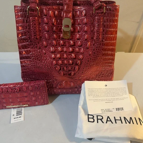 Brahmin Fiora Red Dragon and Ady Wallet - Picture 1 of 10